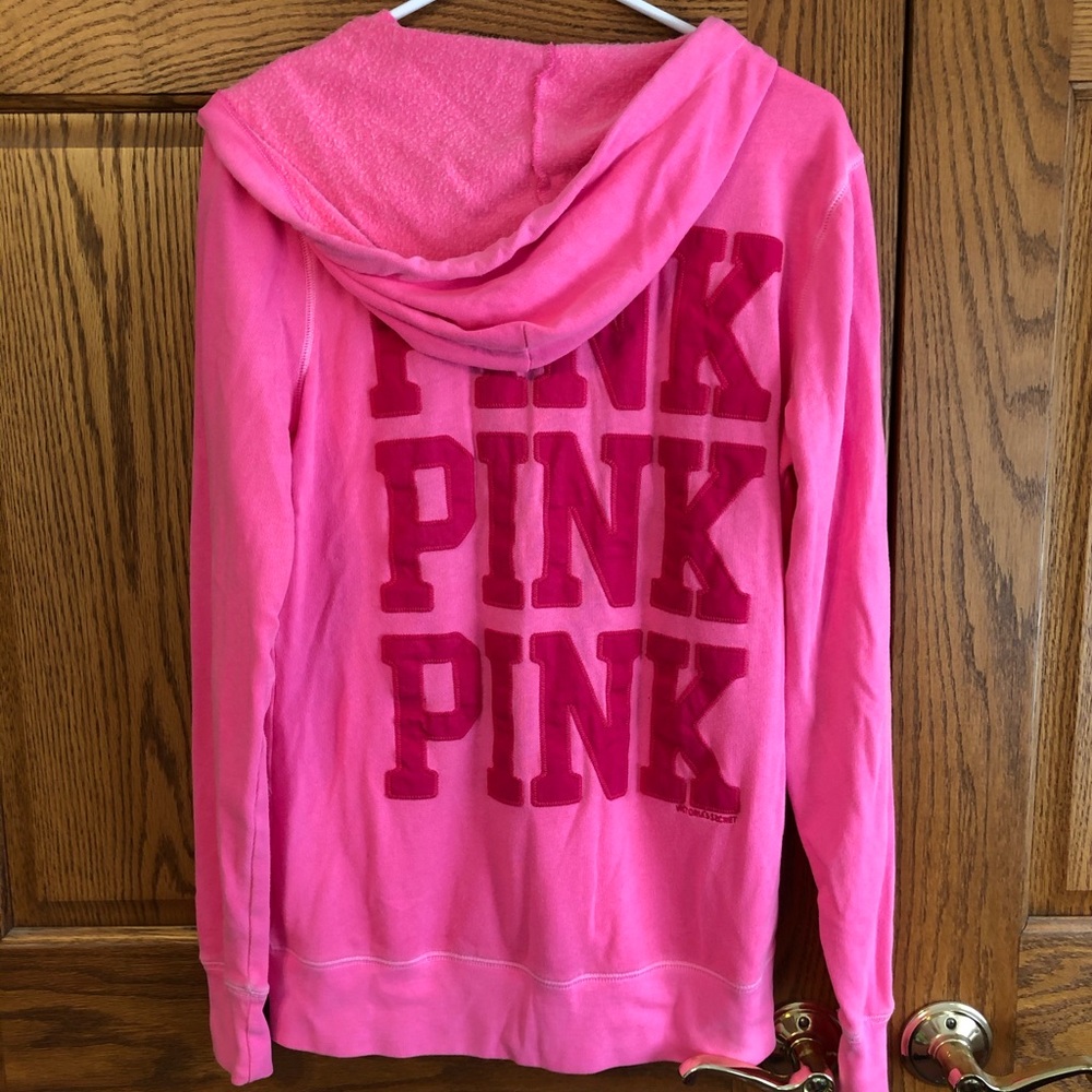 PINK zip up sweatshirt
